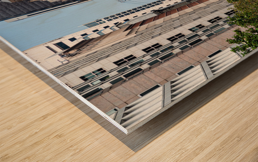 San Francisco City Scene Wood print