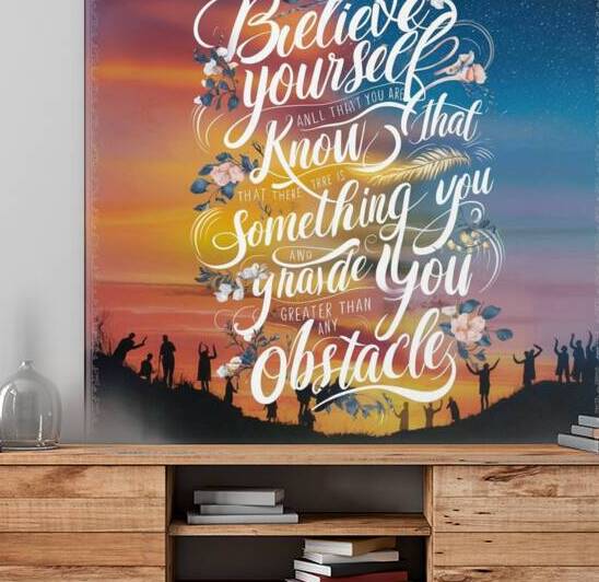 a captivating and elegant mural that incorporates by sparklediamond