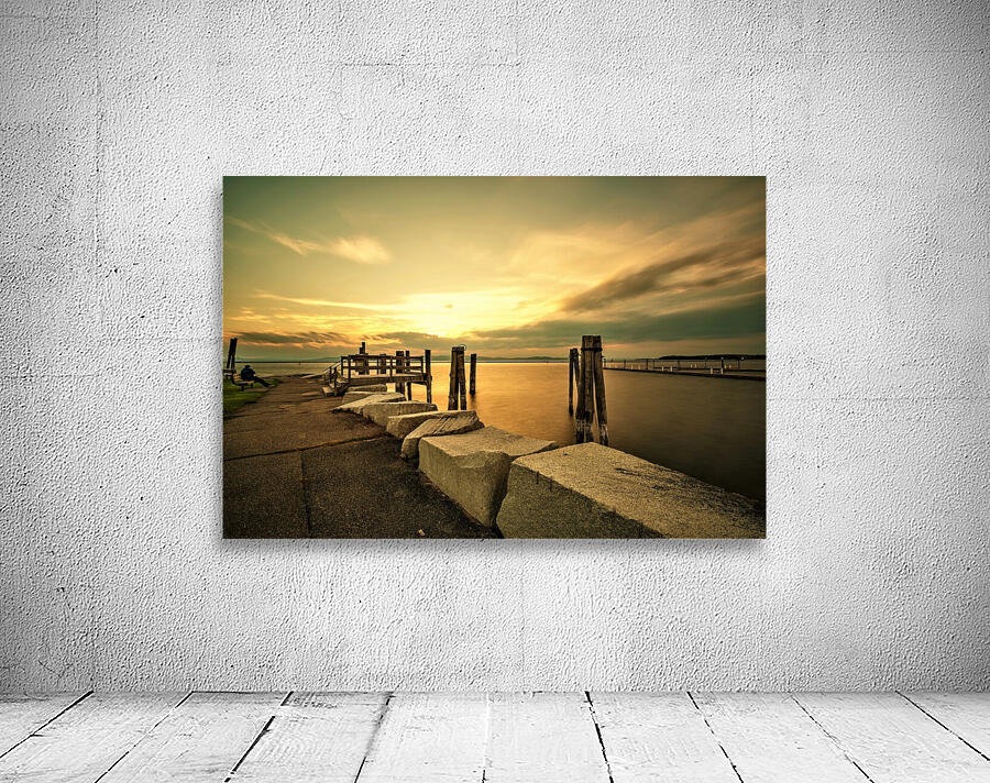 Golden Tranquility at Perkins Pier Wall Preview