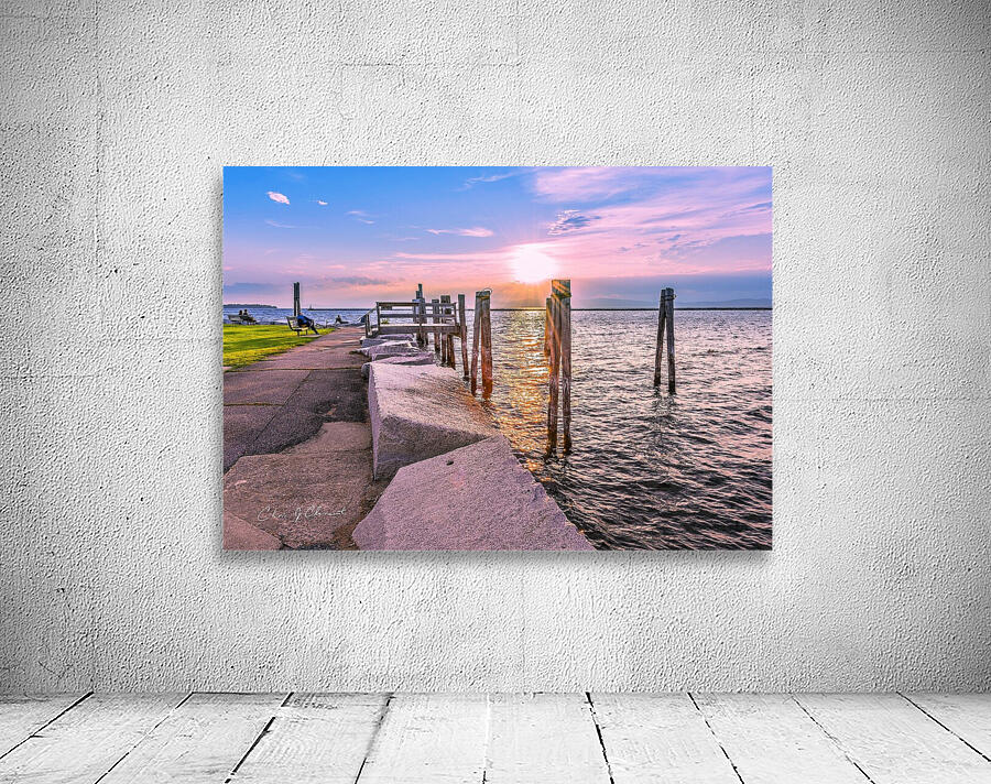 Golden at Perkins Pier Wall Preview