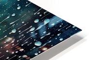 Abstract Rain Art. HD Metal print