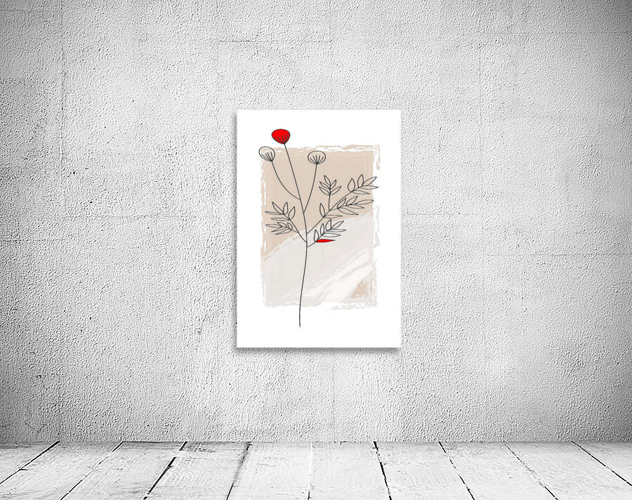 Line Flower Art Wall Preview