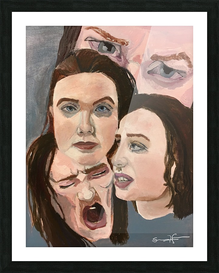 Familiar Faces Picture Frame print