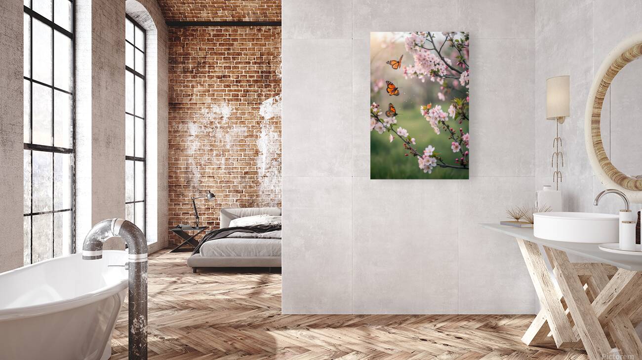 Spring Butterflies Stylish  Reproduction