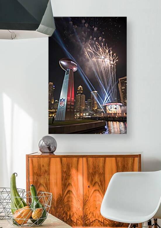  3D Football Sculpture City Lights Dazzling Laser Show by ClikChik
