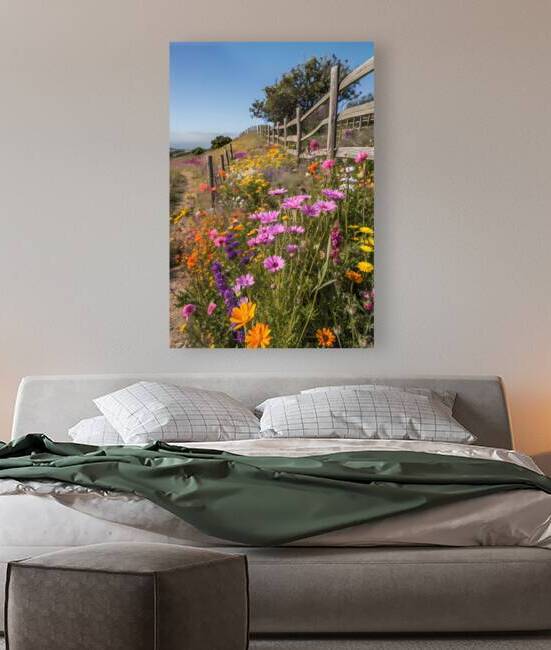 Vibrant Wildflower Dreams: Colorful Garden Art by ClikChik
