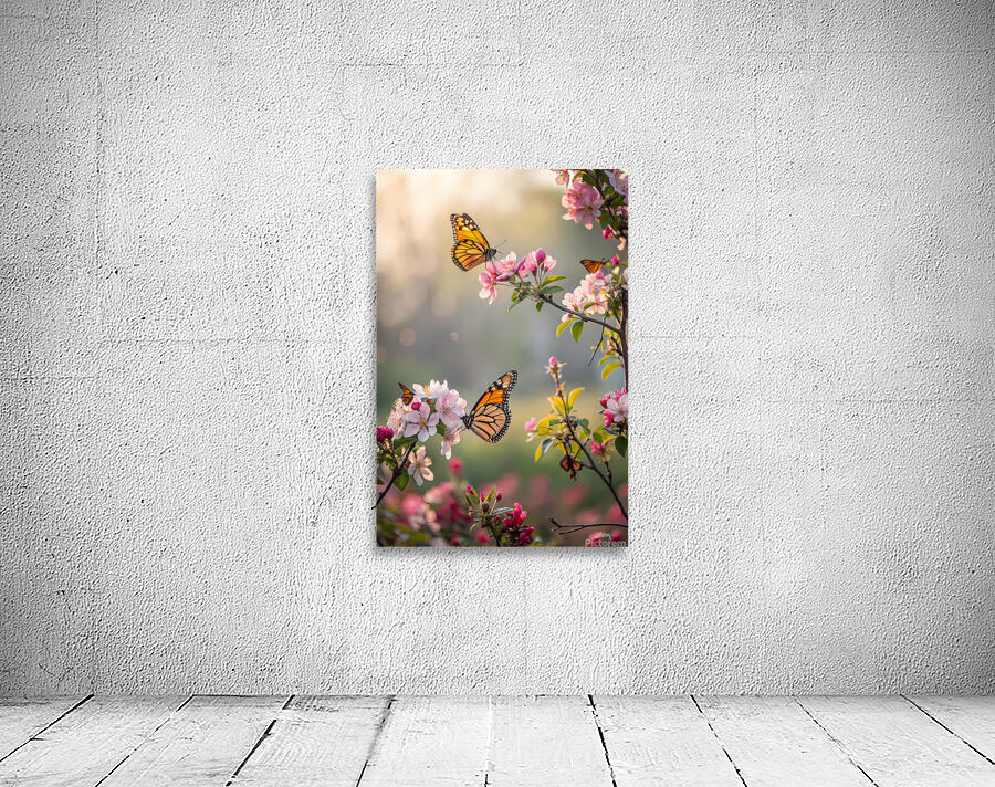Spring Butterflies Stylish  Wall Preview