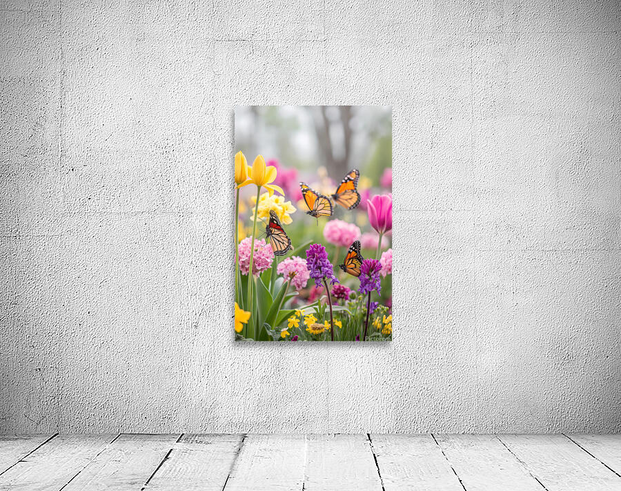 Spring Butterflies Stylish  Wall Preview