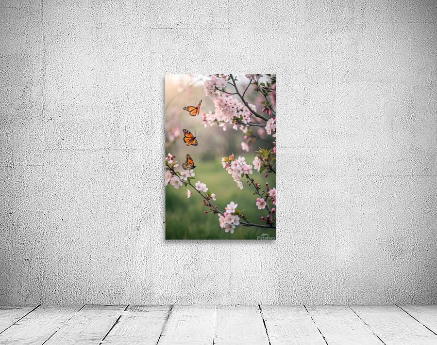 Spring Butterflies Stylish  Wall Preview