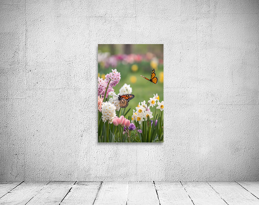 Spring Butterflies Stylish  Wall Preview