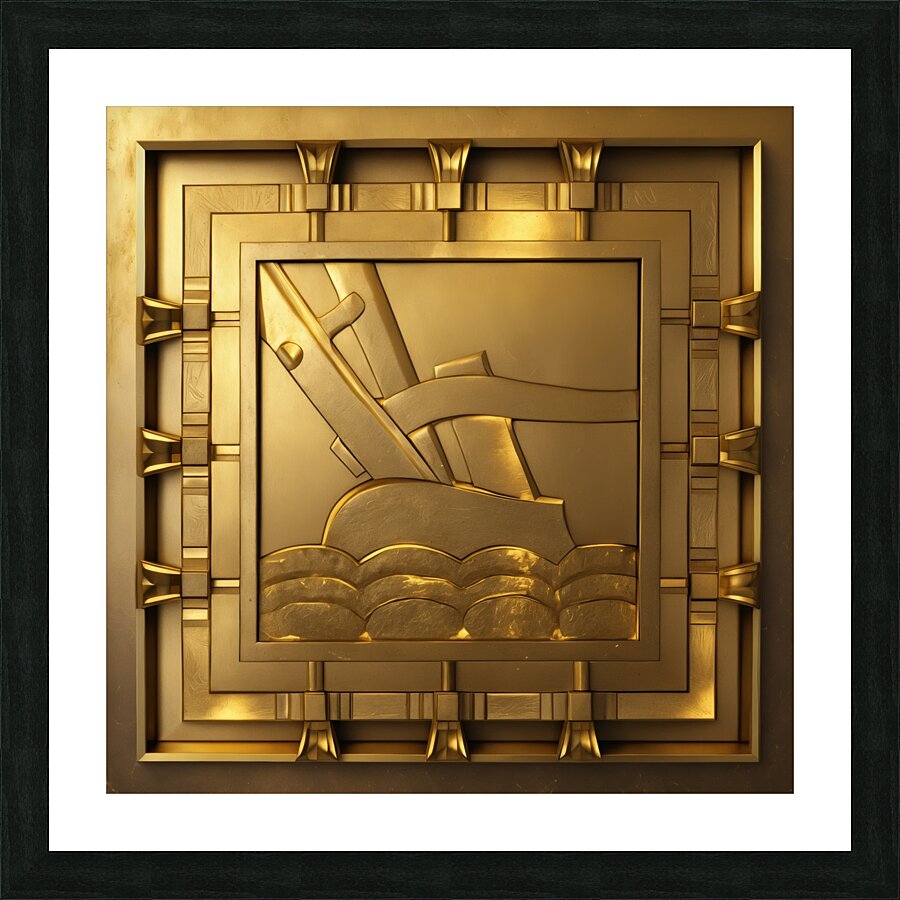 Plow GOLD Picture Frame print