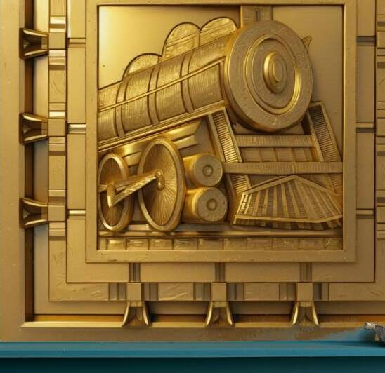 Locomotive GOLD by Alex Art