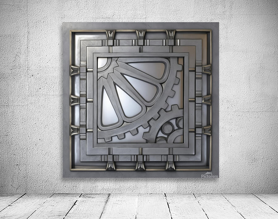 Gears SILVER Wall Preview