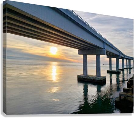 Sun Bridge Canvas Print