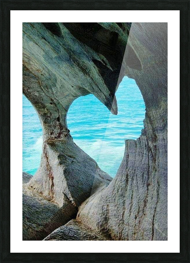 Heart Ocean Picture Frame print