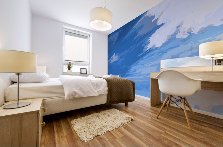 Up Against the Sky Mural print