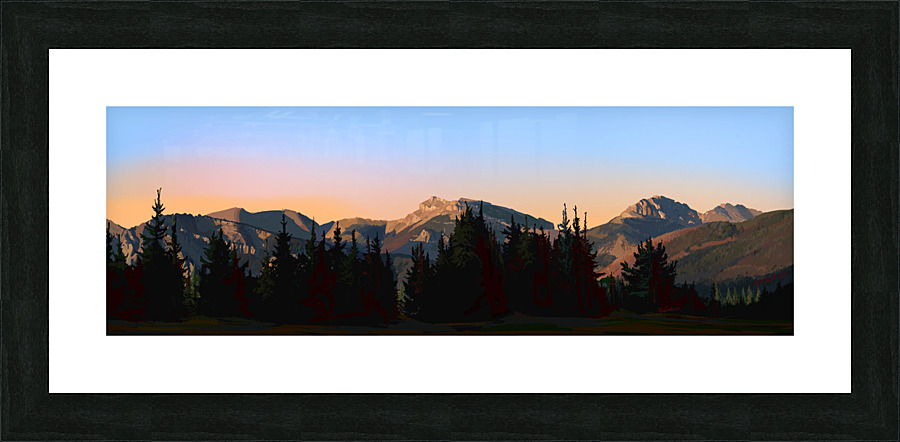 view from scapegoat Picture Frame print