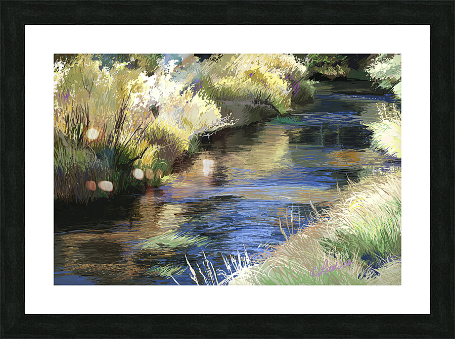 virginia cascade autumn Picture Frame print