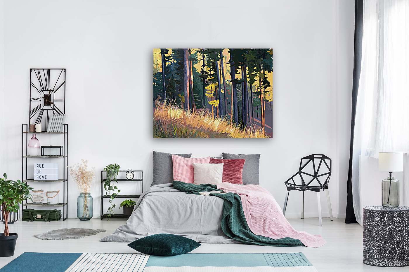 fall alpenglow trees grasses Reproduction