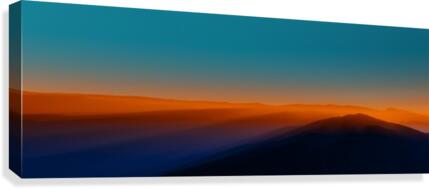 Sunset in the Mountains Canvas Print