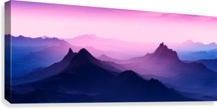 Sunset in the Mountains 2 Canvas Print
