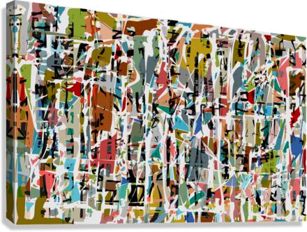 Mixing Colors and Shapes Canvas Print