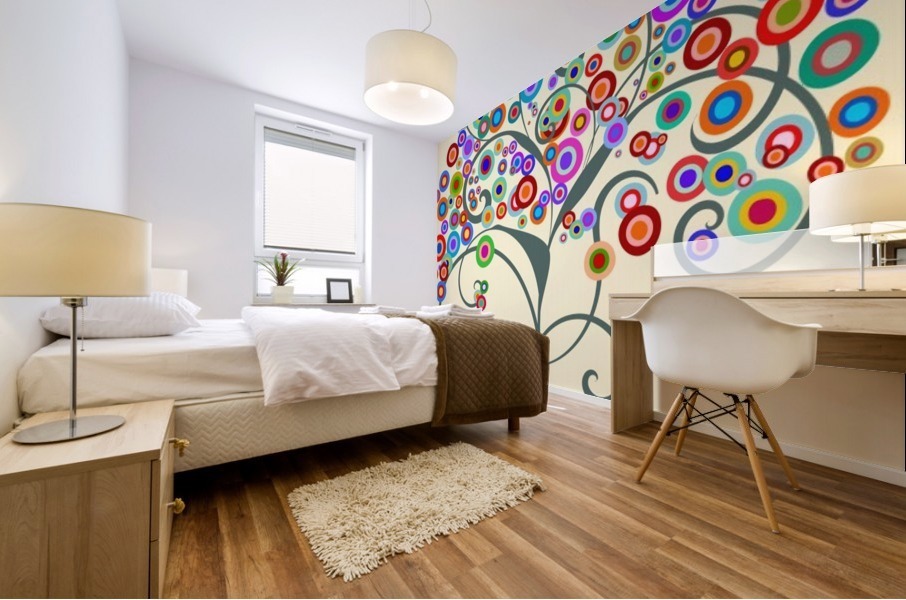 Cororful Tree Mural print
