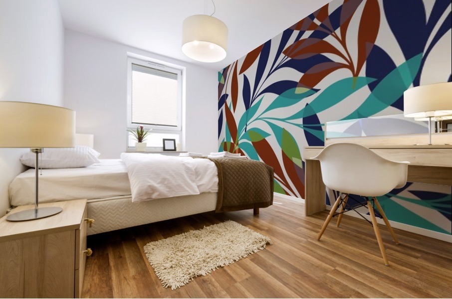 Tropical Foliage Mural print