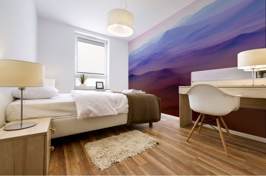 Mountainous Landscape Mural print