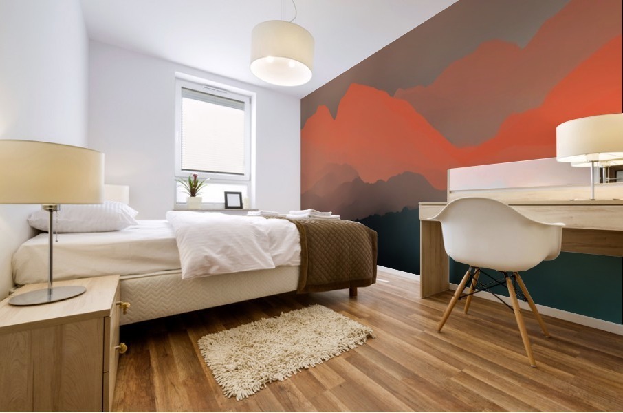 Mountainous landscape 2 Mural print