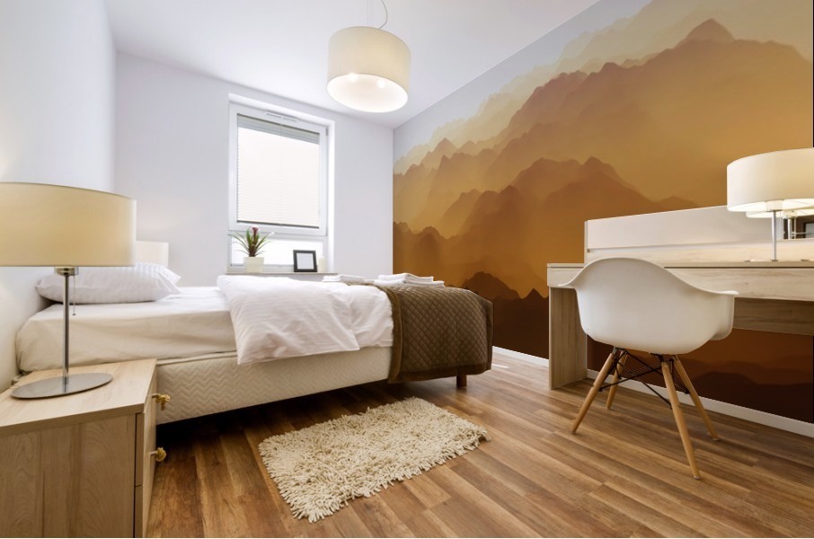 Mountainous landscape 3 Mural print