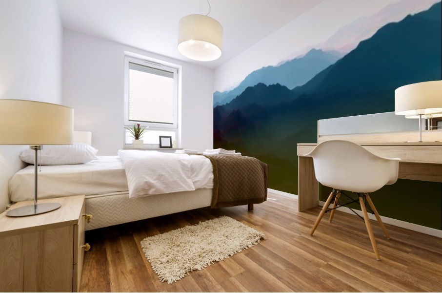 Mountainous Landscape 3 Mural print