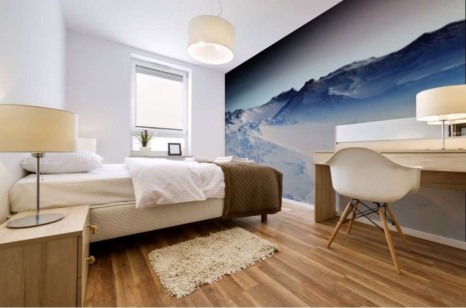 Snowy Mountains 2 Mural print