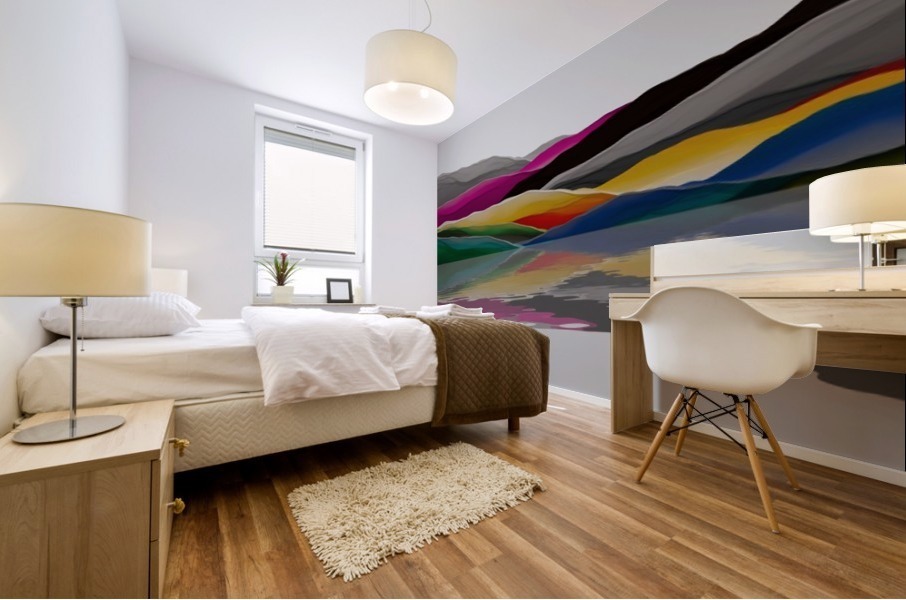 Colorful Mountains Mural print