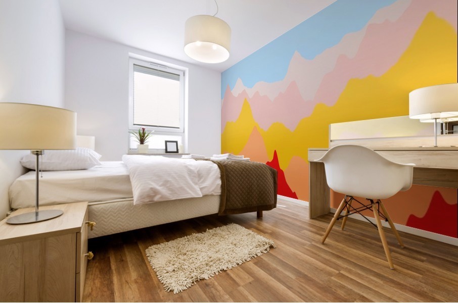 Colorful Mountains 3 Mural print