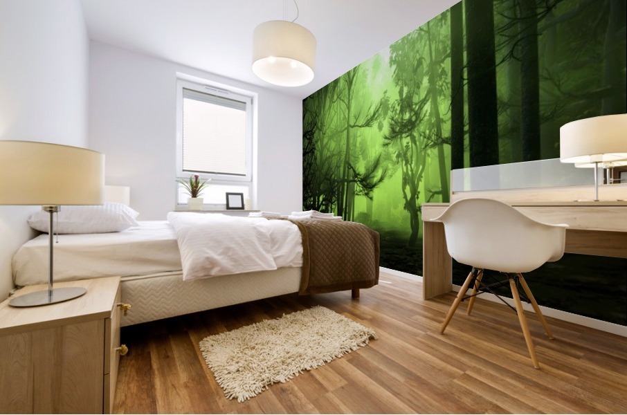 Green Grove Mural print