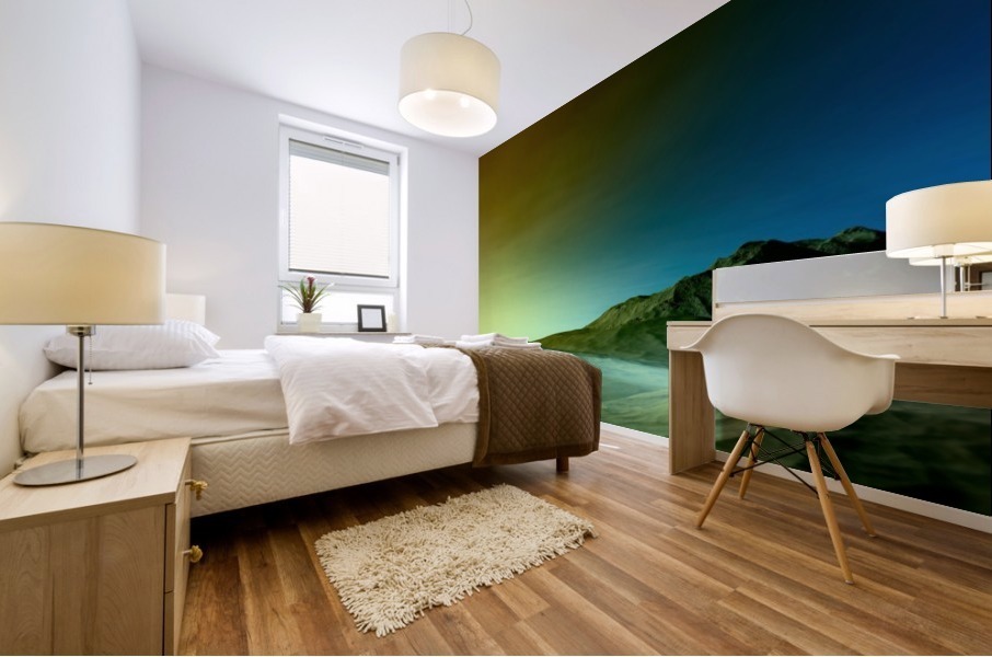 Sunset in the Mountains 13 Mural print