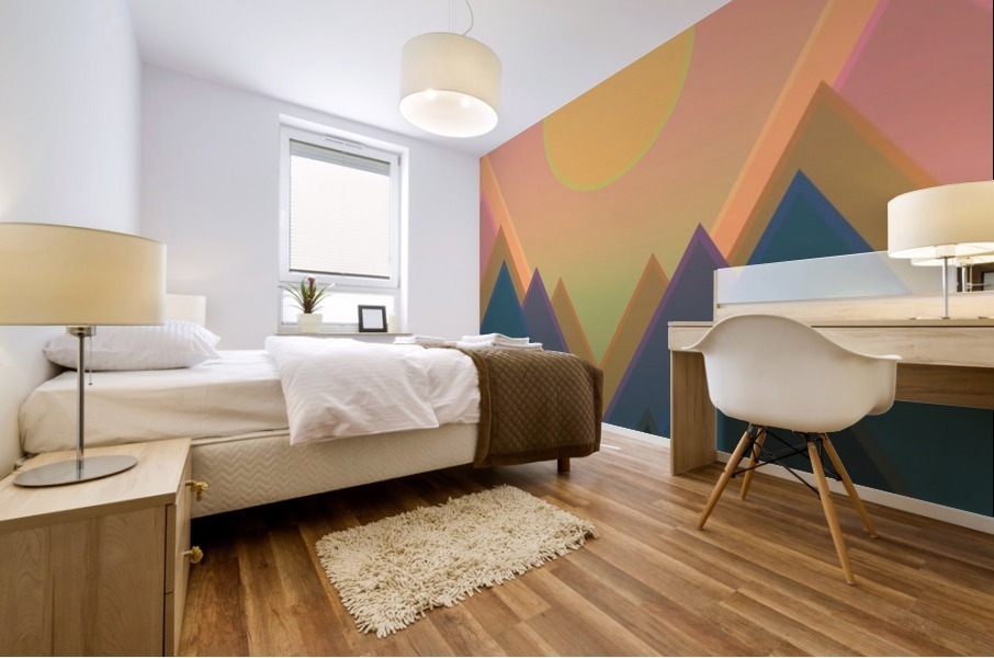 Geometric Landscape Mural print