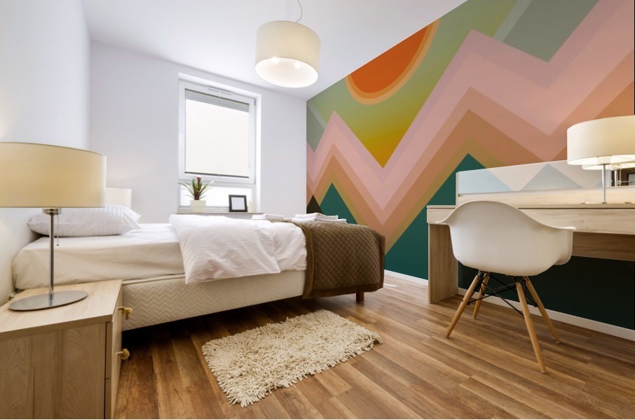 Geometric Landscape 2 Mural print