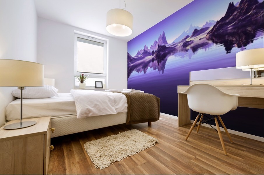 Purple Landscape Mural print