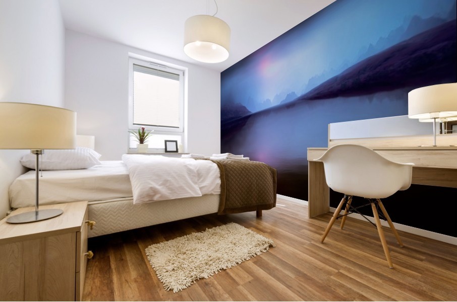 Bluish Landscape 2 Mural print