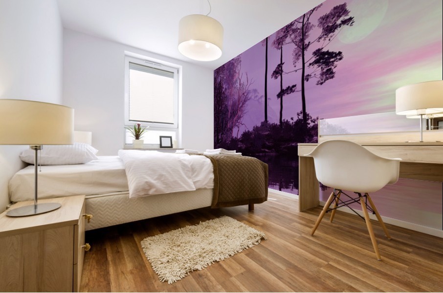 Purple Forest Mural print