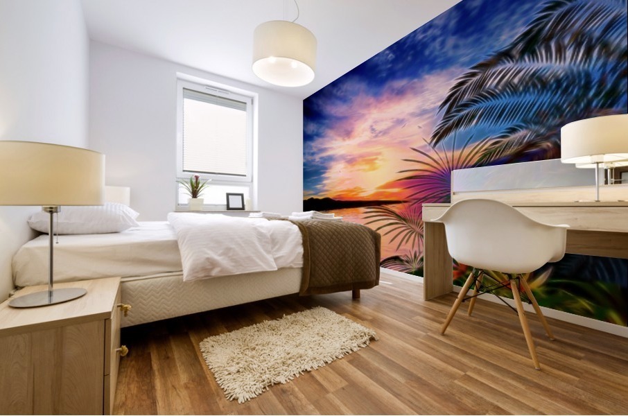 Tropical Landscape Mural print