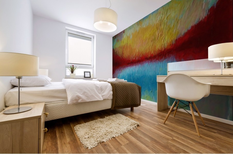 Red Mountains Mural print