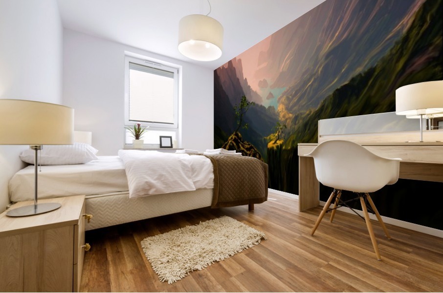 Green Canyons Mural print