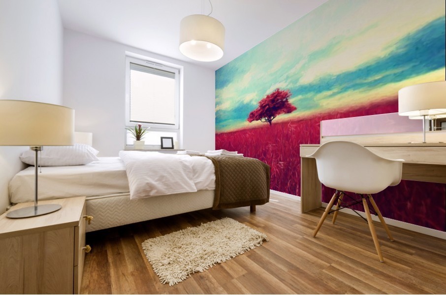 Red Tree Mural print