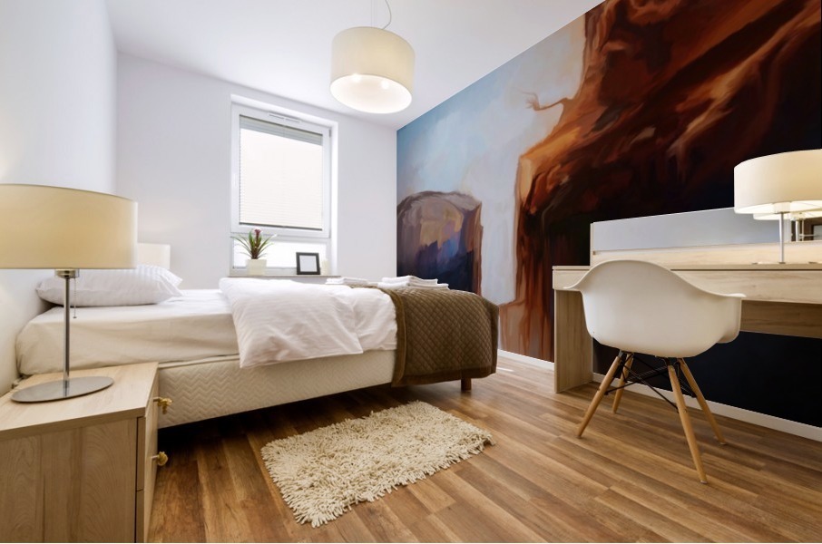 Sharp Cliffs Mural print