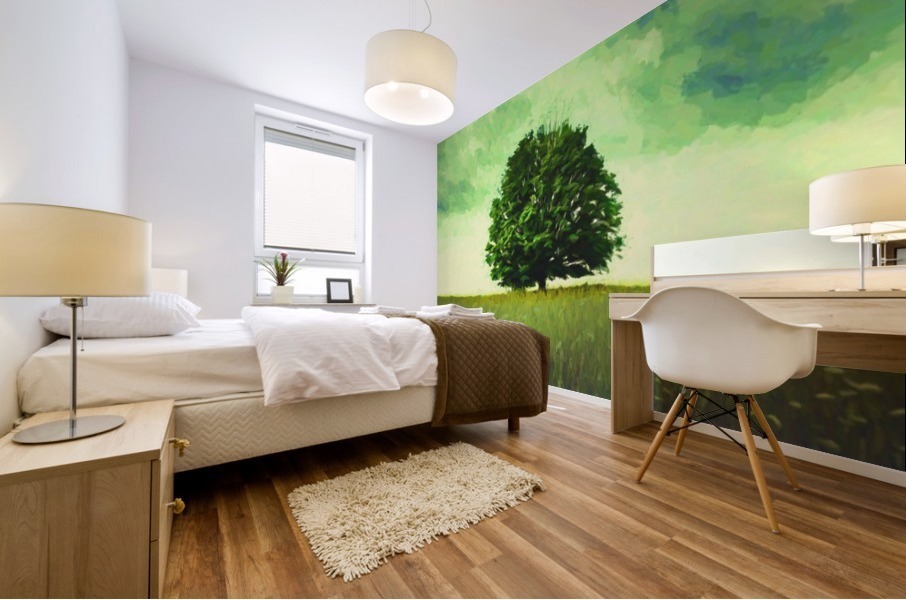 Lonely tree Mural print
