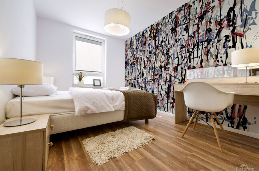 Pollock Wink Mural print