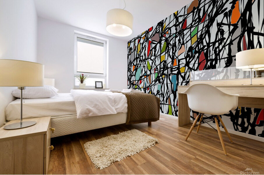 Pollock Wink Mural print